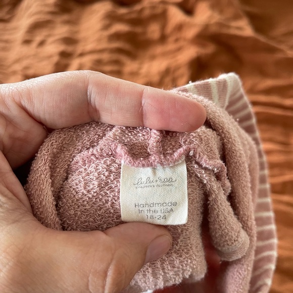 Lulu & Roo Rose Button Hoodie & Shortie Set - Picture 8 of 9